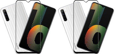 KARTRAY Edge To Edge Tempered Glass for Realme Narzo 10(Pack of 2)