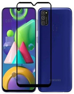 DSCASE Edge To Edge Tempered Glass for Samsung Galaxy M21(Pack of 1)