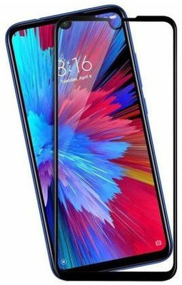 HOBBYTRONICS Edge To Edge Tempered Glass for REDMI NOTE 7 PRO(Pack of 1)