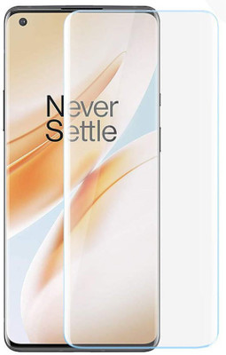 SOUDAMINI Edge To Edge Tempered Glass for Oneplus 8(Pack of 1)