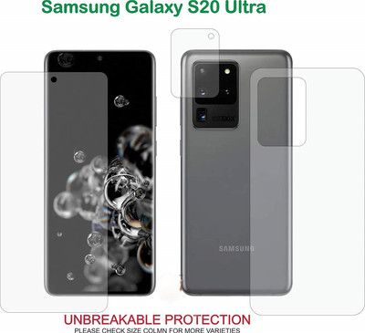 LOWCOST ASM Front and Back Screen Guard for SAMSUNG S20 ULTRA(Pack of 1)