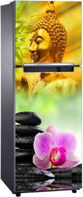 Art Kafe 61 cm Gautam Buddha Ji Fridge Sticker Self Adhesive Sticker(Pack of 1)