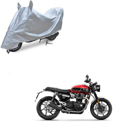 RPSENTTERPR Waterproof Two Wheeler Cover for Triumph(Twin, Silver)