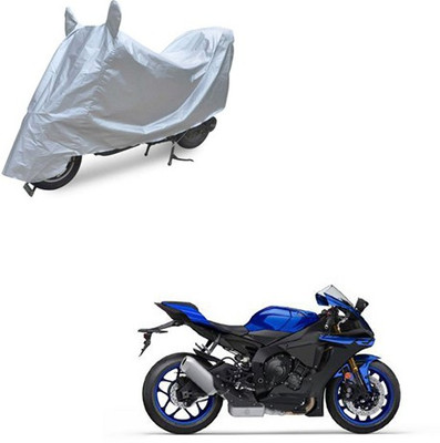 RPSENTTERPR Waterproof Two Wheeler Cover for Yamaha(YZF R1, Silver)