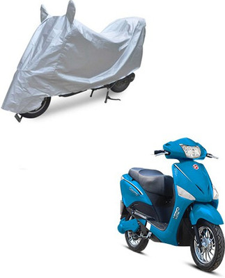 RPSENTTERPR Waterproof Two Wheeler Cover for Hero(Electric Optima, Silver)