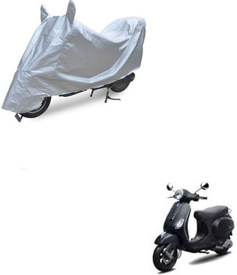 RPSENTTERPR Waterproof Two Wheeler Cover for Piaggio(Vespa LX, Silver)