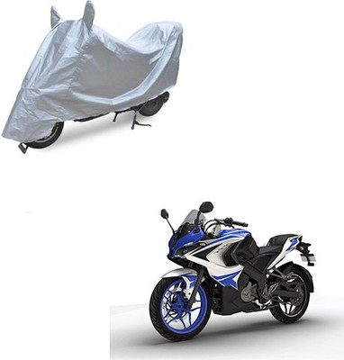 RPSENTTERPR Waterproof Two Wheeler Cover for Bajaj(Pulsar RS 200, Silver)