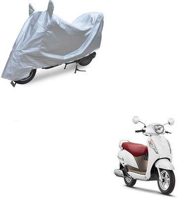 RPSENTTERPR Waterproof Two Wheeler Cover for Suzuki(Access, Silver)