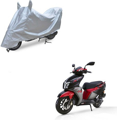 RPSENTTERPR Waterproof Two Wheeler Cover for TVS(Pheonix, Silver)