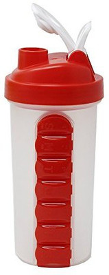 GTC 600-R 1000 ml Water Bottle(Set of 1, Red, White)