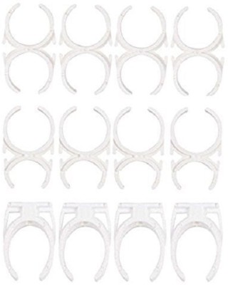 PeoME Plastic Clamps for RO Water Purifier (White) -Set of 12 Media Filter Cartridge(0.12, Pack of 12)