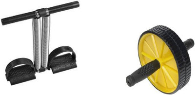 KBMART tummy trimmer and ab wheel combo Ab Exerciser(Multicolor)