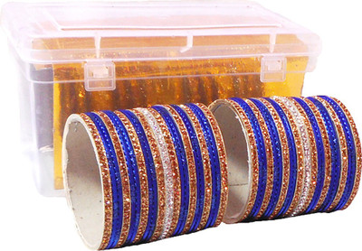 Royal Bangles Metal Zircon Bangle Set(Pack of 42)