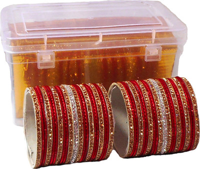 Royal Bangles Metal Zircon Bangle Set(Pack of 42)