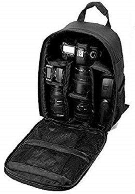 AMPLE ITALIA DSLR SLR Backpack Camera Bag | Camera Lens Shoulder Backpack Case for Canon Nikon | Lens Accessories Carry Backpack Case Camera Bag(Black)