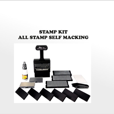 SHINY Rubber Stamp Self-Inking Printing Kit Self Making S-600 Self - Ink Printing Kit(standerd, black)