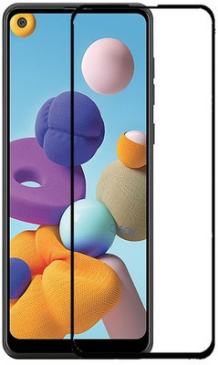 Q Box Edge To Edge Tempered Glass for Samsung Galaxy A21(Pack of 1)