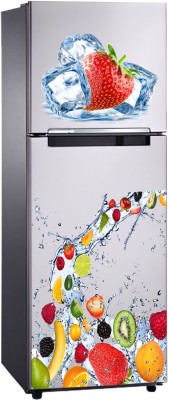 Art Kafe 61 cm Berries & Kiwis Fridge Sticker Self Adhesive Sticker(Pack of 1)