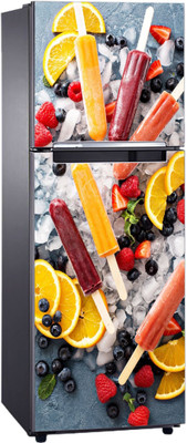 DivineDesigns 61 cm Ice Creams Sticks & Berries Sticker Self Adhesive Sticker(Pack of 1)