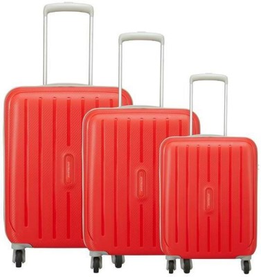 Aristocrat Photon Strolly Set 55+65+75 360 Fir Cabin & Check-in Luggage - 28 inch  (Red)