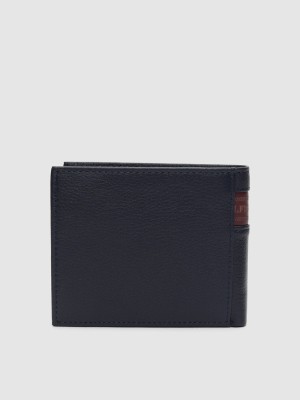 TOMMY HILFIGER Men Blue Genuine Leather Wallet(4 Card Slots)