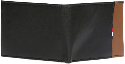 TOMMY HILFIGER Men Black Genuine Leather Wallet(8 Card Slots)