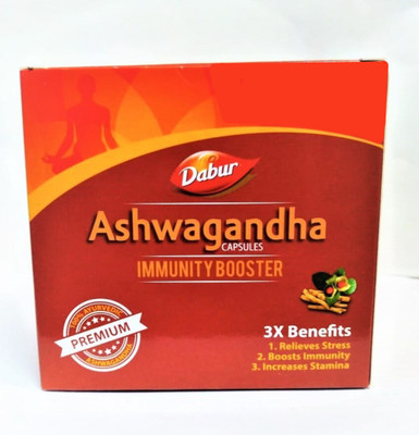 Dabur ASHWAGANDHA CAPSULES 20caps X 2PACKS(Pack of 2, 40)