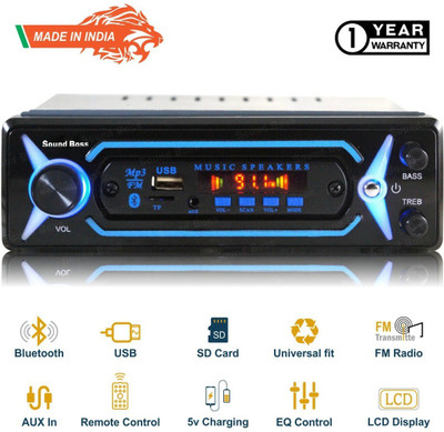 Sound Boss SB-2032 BLUETOOTH/USB/SD/AUX/FM/MP3 Car Stereo(Single Din)