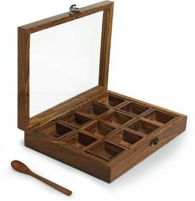 OnlineCraft Spice Set Wooden(1 Piece)
