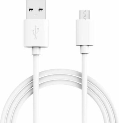 Pinak 9/9 1 m Micro USB Cable(Compatible with Charging, Data Transfer, White)