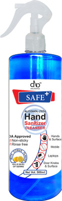 DNA Lifestyle Safe+  Cleanser Trigger Spray - 500 ml Sanitizer Spray Pump Dispenser(6 x 0.5 L)