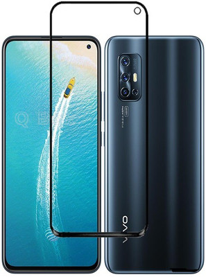 Q Box Edge To Edge Tempered Glass for Vivo v19(Pack of 1)