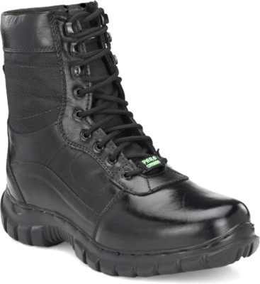 Para Commando Genuine Leather Mens Black Combat Commando Boot Shoes Boots For Men(Black)