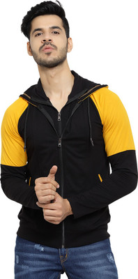Black Collection Full Sleeve Color Block Men Sweatshirt