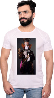 NITYANAND CREATIONS Graphic Print Men Round Neck White T-Shirt