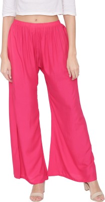 N-gal Flared Women Pink Trousers