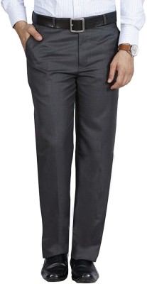 ZEE GOLD Regular Fit Men Grey Trousers