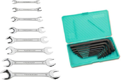 TAPARIA DEP-08/ KM 9V Combo DEP08 & Allen key Set (mm) Double Sided Speciality(Pack of 17)