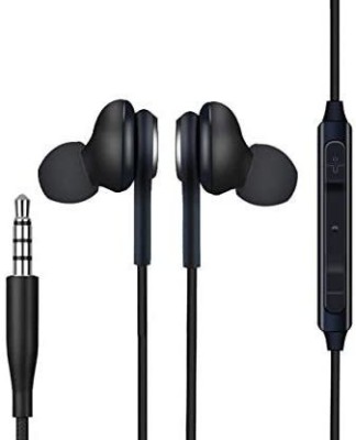 Meyaar Boom Bass Earbuds With Ultra High Bass With HD Sound Wired Headset(Black, On the Ear)
