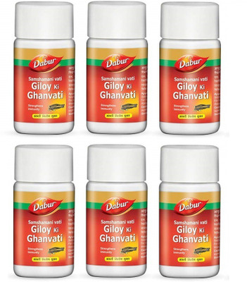 Dabur Giloy ki ghanvati (Strengthens Immunity)(Pack of 6, 240)
