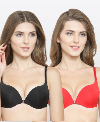 PrettyCat PrettyCat Front Open Push-up Heavily Padded Bra Women Push-up Heavily Padded Bra(Multicolor)