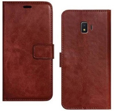 Mashgul Flip Cover for Samsung Galaxy J2 Core 2020(Brown, Shock Proof, Pack of: 1)