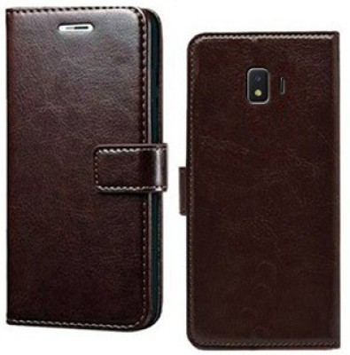 Mashgul Flip Cover for Samsung Galaxy J2 Core 2020(Brown, Shock Proof, Pack of: 1)