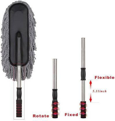 MAITRI ENTERPRISE Car Cleaning Brush Mop Adjustable Car Duster wet/dry duster M92 Wet and Dry Duster Set