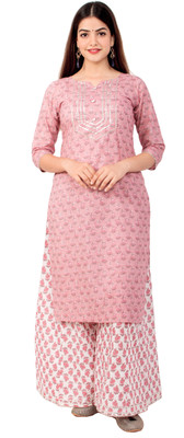 MIRAVAN Women Kurta Palazzo Set