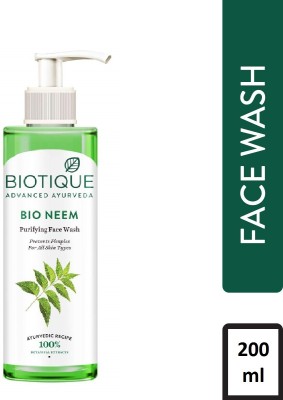 BIOTIQUE Bio Neem Purifying Prevents Pimples  Face Wash(200 ml)