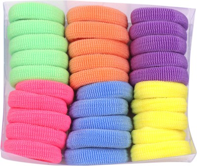 Parhon Hair Elastic Tight Grip No Slip Thick Rubber Bands For Girls (30 Pcs) Rubber Band(Multicolor)