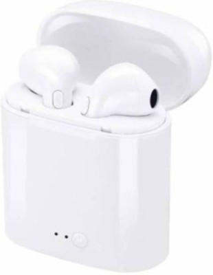 GUGGU DMQ_411C I 7S Twins for all Smartphones without Mic Bluetooth without Mic Headset(White, In the Ear)