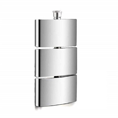 Protos India.Net Stainless Steel 3 in 1 Silver Hip Flask Stainless Steel Hip Flask(295 ml)