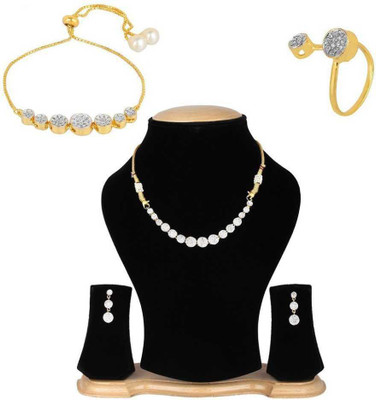 Krishna Creation Alloy Sterling Silver Silver Jewellery Set(Pack of 1)
